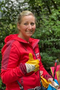 Sarah Huning engagiert sich beim proWIN CleanUp Day 2022